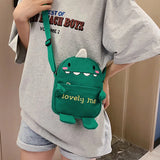 Fun Monster Green Small Satchel for Kids