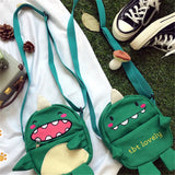 Fun Monster Green Small Satchel for Kids