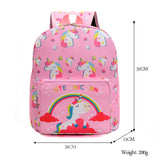 Rainbow Printed Schoolbag For Girls Large Capacity Backpack