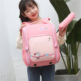 Kids Orthopedic School Backpack Boys Girls Shoulder Bags Foldable Schoolbag
