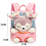 Children's Plush Backpack Lightweight Waterproof Primary School Student Backpack