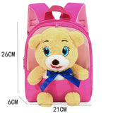 Children's Plush Backpack Lightweight Waterproof Primary School Student Backpack