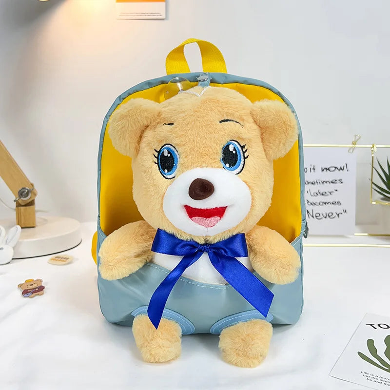 Children's Plush Backpack Lightweight Waterproof Primary School Student Backpack