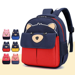 Children's Bear Pattern Schoolbag Backpack