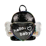 Kids Mini Sequins Backpack Purse Girls School Bag Mochila