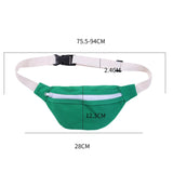 Kids Red Fanny Pack Canvas Waist Bag