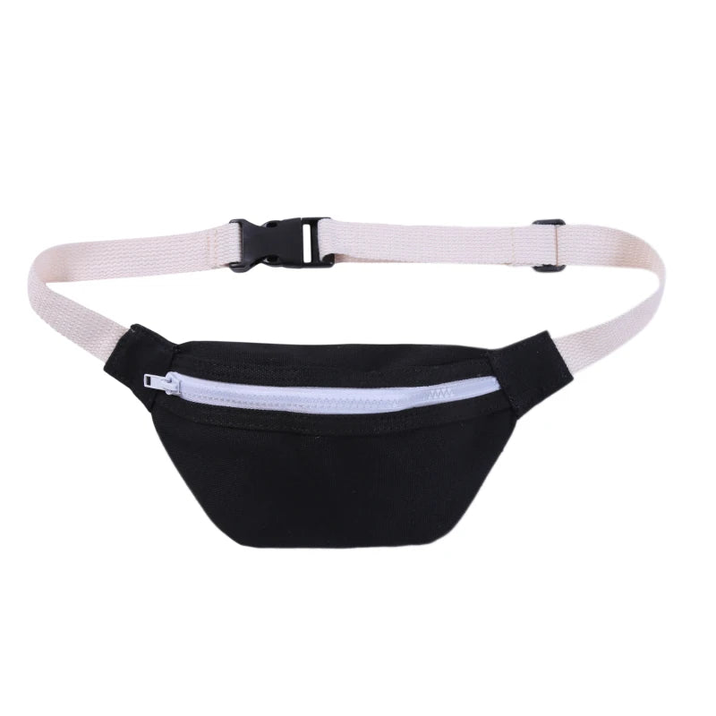 Kids Red Fanny Pack Canvas Waist Bag