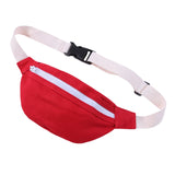 Kids Red Fanny Pack Canvas Waist Bag