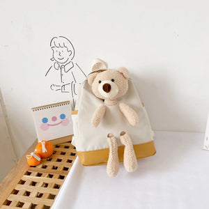 Kids Bear Backpack Autumn Schoolbag for Boys and Girls
