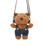 Kids Cartoon Bear Plush Shoulder Bag Soft Baby Plush Toy Girl Bag