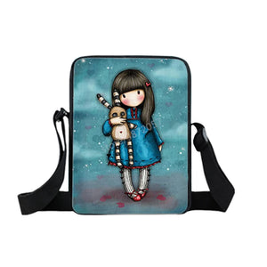 Kids Diagonal Wallet Phone Bag Cartoon Girl Messenger Bag