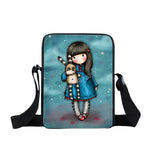 Kids Diagonal Wallet Phone Bag Cartoon Girl Messenger Bag