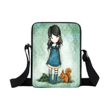 Kids Diagonal Wallet Phone Bag Cartoon Girl Messenger Bag