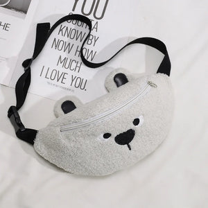 Kids Polar Banana Bag, Bear Belt Bag for Boys and Girls