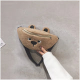 Kids Polar Banana Bag, Bear Belt Bag for Boys and Girls