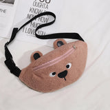 Kids Polar Banana Bag, Bear Belt Bag for Boys and Girls