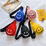 Kids Smiling Face Messenger Bag Boys Girls Backpack Chest Baby Bag