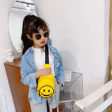 Kids Smiling Face Messenger Bag Boys Girls Backpack Chest Baby Bag