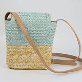 Kids Straw Woven Bag Small House Rattan Handbag Backpack