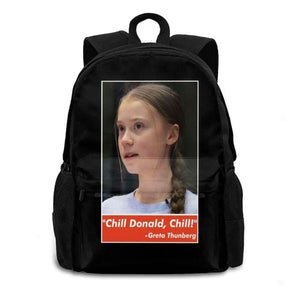 Chill Donald Chill - Funny Reply Gift Backpacks For Men Women Teenagers Girls