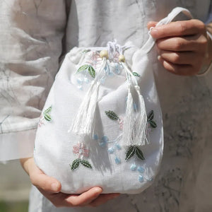 Chinese Ancient Style Bag Mori Series Small Bag Canvas Messenger Bag