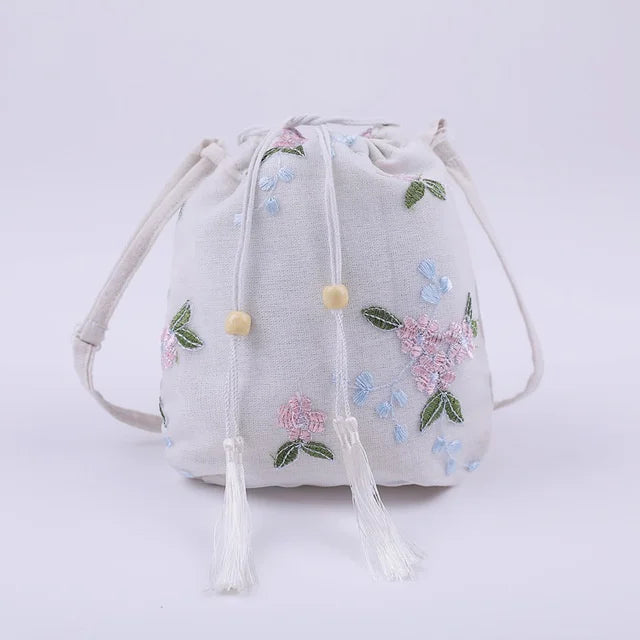 Chinese Ancient Style Bag Mori Series Small Bag Canvas Messenger Bag