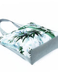 Chinese Bamboo Print Shoulder Bag Women Large Eco Reusable Shopping