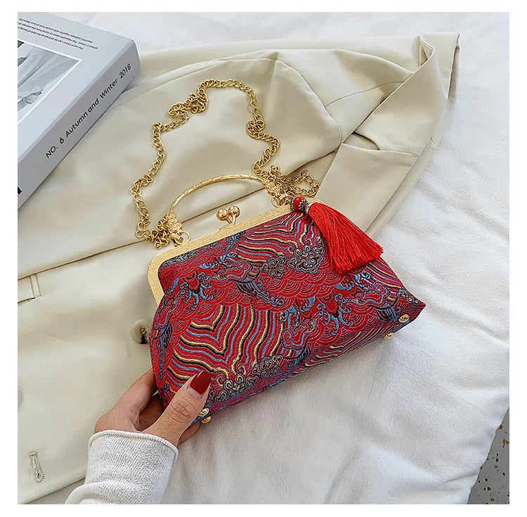 Chinese Embroidery Cheongsam Bag Women's Handbag Retro Antique Small Bag
