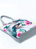 Chinese Leaf Shoulder Bag Women Floral Printed Polyester Summer Beach Shopping