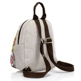 Chinese National Women Backpack Vintage Printed Hand-woven Shoulder Bag