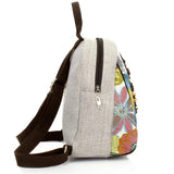 Chinese National Women Backpack Vintage Printed Hand-woven Shoulder Bag