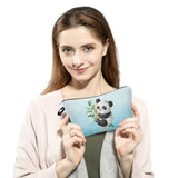 Chinese Panda Animal Print Women's Cosmetic Bag Mini Makeup Organizer
