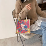 Chinese Canvas Women Bag Retro Handbag Creative Hand Bag