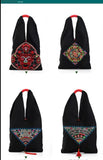 Chinese Style Messenger Bag Ethnic Embroidery Flower Canvas Women Shoulder Bag