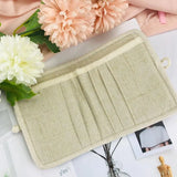 Chinese Style Women's Fabric Wallet Disc Buckle Short Linen Material