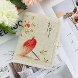 Chinese Style Women's Fabric Wallet Disc Buckle Short Linen Material