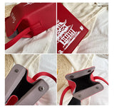 Chinese Takeout Box Purse Shoulder Bag Milk Carton Clutch Handbag for Women