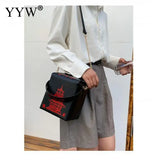 Chinese Takeout Box Purse Pu Leather Women Handbag Novelty Crossbody Bag