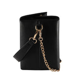 Chinese Traditional Tower Printed Shoulder HandBag Chain Bag Travel PU Square