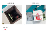 Chinese Traditional Tower Printed Shoulder HandBag Chain Bag Travel PU Square
