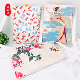 Chinese Ethnic Female Bag Digital Print Cotton Women's Shoulder Retro Small Bag