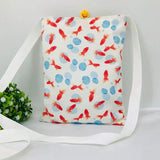 Chinese Ethnic Female Bag Digital Print Cotton Women's Shoulder Retro Small Bag