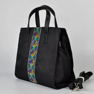 Chinese National Diagonal Embroidery Business Briefcase Female