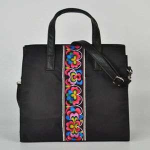 Chinese National Diagonal Embroidery Business Briefcase Female