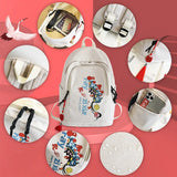 Chinese Unisex Backpack Youth Men Women School Bag Creative Pattern Laptop Rucks