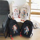 Chinese Unisex Backpack Youth Men Women School Bag Creative Pattern Laptop Rucks