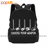 Vintage Golf Backpack, Large Capacity Foldable Storage Bag