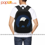 Chow Chow Dog Fan Man Women Chow Chow Backpack Large Capacity Bookbag