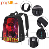 Chris Brown Backpack Large Capacity Gym Foldable 3D Printing