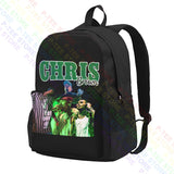 Chris Brown Large Capacity Backpack Creative Eco Friendly Riding Backpack